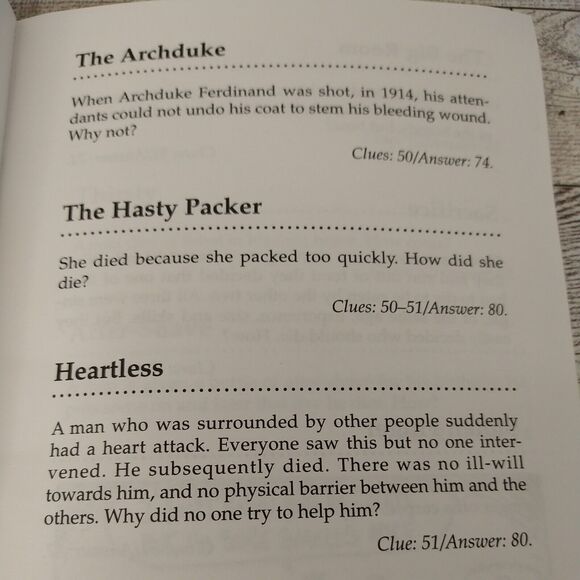 Intriguing Lateral Thinking Puzzles  Paul Sloane 1996 PB Book Brain Teaser Logic - Picture 6 of 12